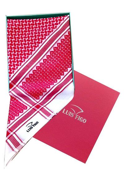 Fan Louis Figo Casual Shemagh Red and White