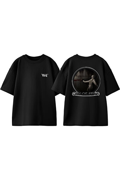 THEWERT Simon Henriksson 5 Design Back Printed Βαμβακερό μαύρο μπλουζάκι Over...