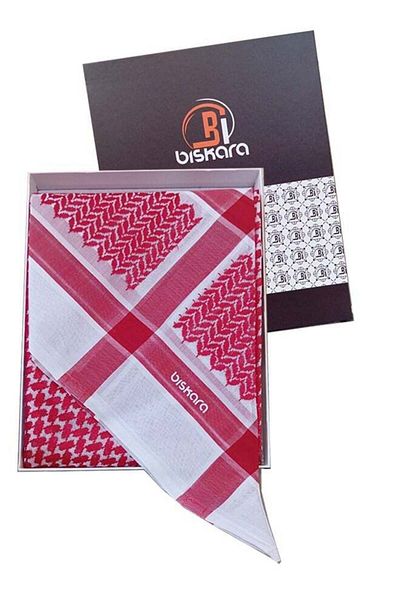 Bisk Biscara Red Shemagh - Premium Quality
