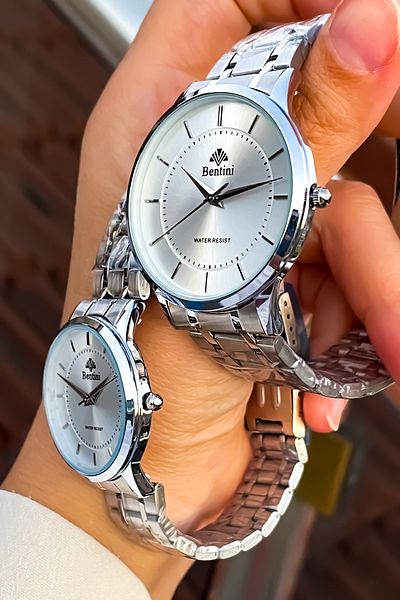 Bentini Original Couple Men Women Set with 2 Years Warranty Co-Chelic Watch + Bracelet Gift