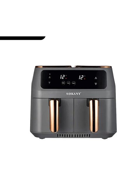 SOKANY Double Door Air Fryer 8L 2800W SK-ZG-8030 Dark Grey