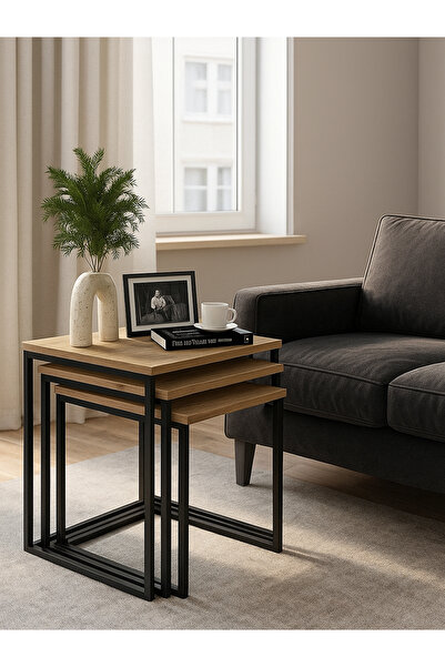 dorpek Anibel 3 lü Zigon Sehpa Sepet