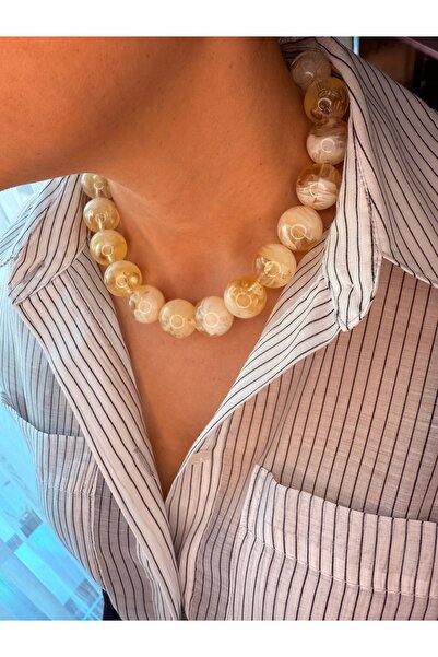 Sena BÜYÜK BONCUKLU KADIN KOLYE