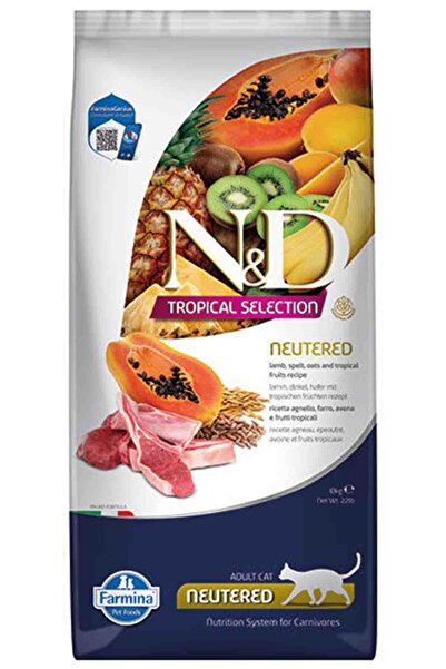 N&D Premium ND Tropical Selection Kuzu Etli Kısırlaştırılmış Kedi Maması 10kg