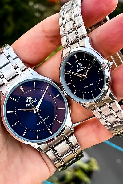 Bentini Original Couple Men Women Set with 2 Years Warranty Co-Chelic Watch + Bracelet Gift