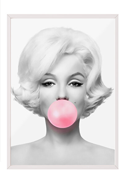 Zestia Tablou înrămat alb, Marilyn Monroe alb-negru, Poster decorativ pentru ...