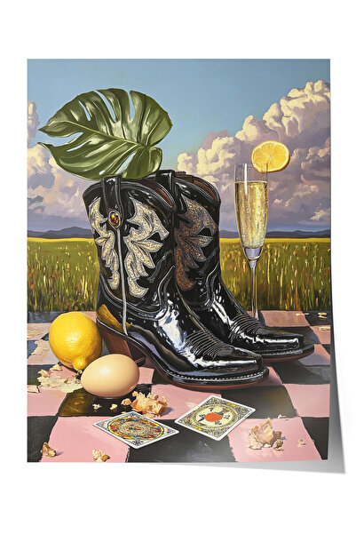 Zestia Αφίσα χωρίς πλαίσιο, Νεκρή άγκυρα με καουμπόικες μπότες, Αφίσα διακόσμ...