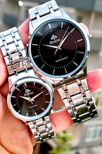 Bentini Original Couple Men Women Set with 2 Years Warranty Co-Chelic Watch + Bracelet Gift