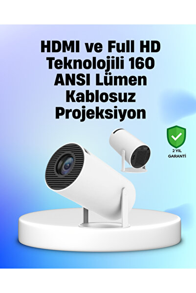 Genel Markalar 4K Uyumlu 130 İnç Full Hd Projeksiyon Cihazı Ve Kablosuz Aktar...