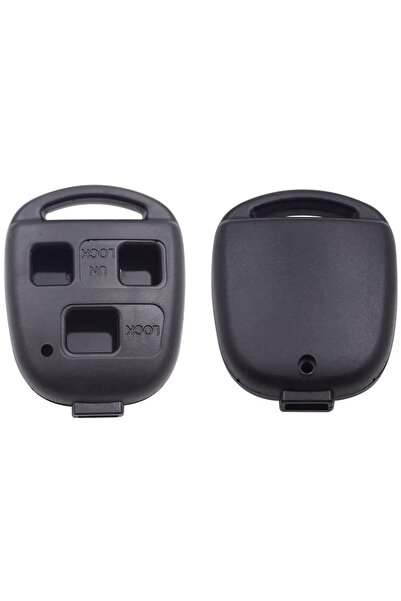 TECHSTAR Carcasă cheie auto cu 3 butoane compatibilă cu Toyota Yaris, Corolla, RAV4, Avensis, Lexus RX, GS,