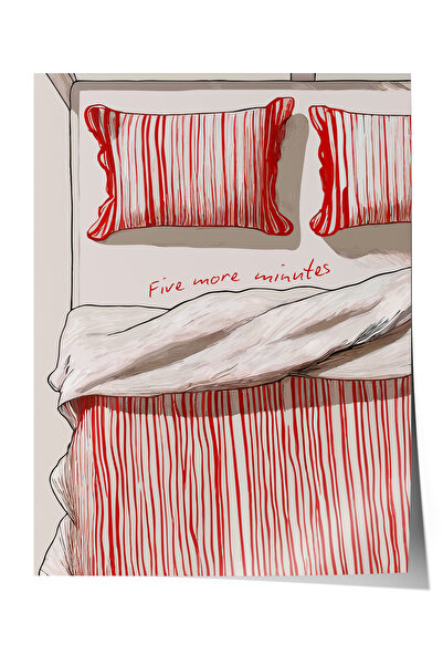 Zestia Poster fără ramă, ilustrație cu husă de pilota roșie, poster decorativ...