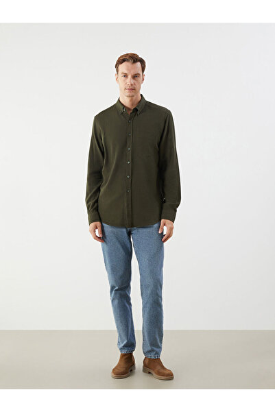 LC Waikiki Regular Fit Long Sleeve Dobby Men's Shirt