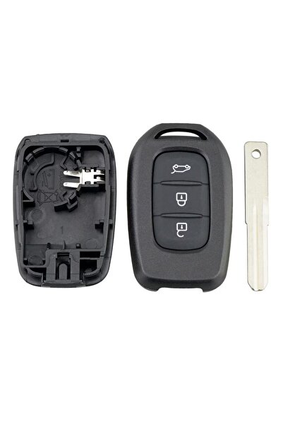 TECHSTAR Carcasă cheie auto cu 3 butoane pentru Dacia Logan, Sandero, Duster, Dokker – compatibilă 2016+