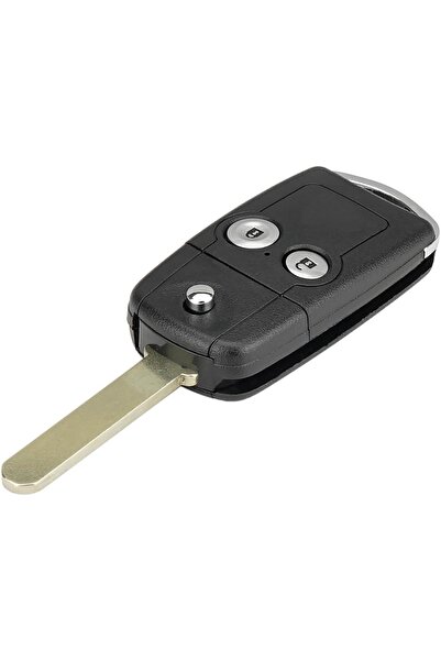 TECHSTAR Carcasă cheie auto cu rabat, 2 butoane, compatibilă cu Honda Civic, Accord, CR-V, Jazz, HR-V – cu