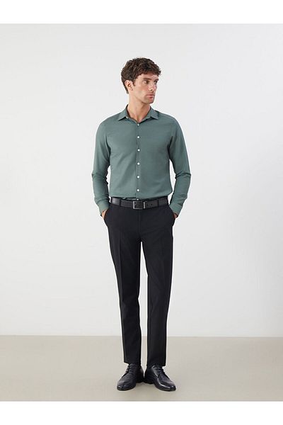 LC Waikiki Quality Parts from Celebi Store |   Slim Fit Long Sleeve Dobby Men's Shirt