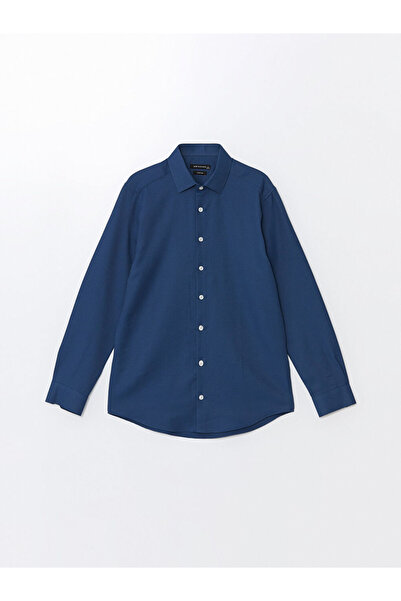 LC Waikiki Λαμπερές επιλογές από το Shining Store | Ανδρικό πουκάμισο με μακρυμάνικο στυλ Dobby Slim Fit