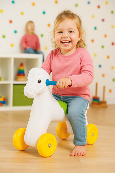 Duman Sallanan At & Bingit – 2’si 1 Arada Çift Kullanım Binek Oyuncak, 12–36 Ay