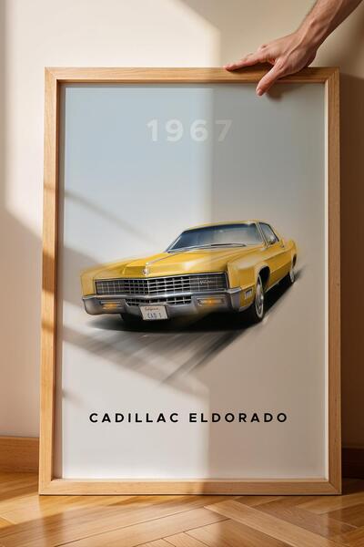 Saturn 1967 Cadillac Eldorado Pictură înrămată - Poster de mașină ediție specială