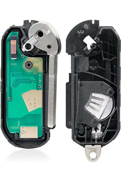 TECHSTAR Cheie auto complet programabilă, cu telecomandă de 433 MHz, 3 butoane, cip PCF7946, sistem Marelli –