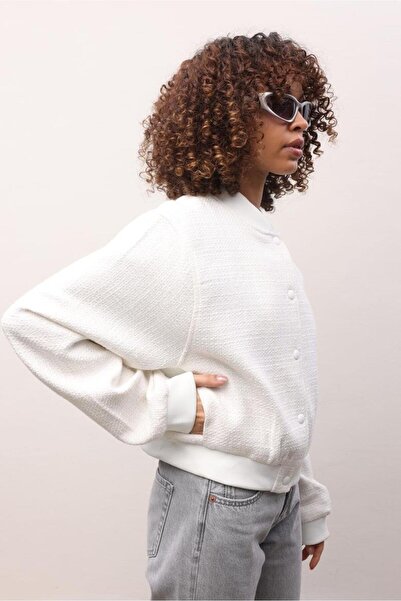 Lijuri Paola Textured Bomber Jacket 6071-8