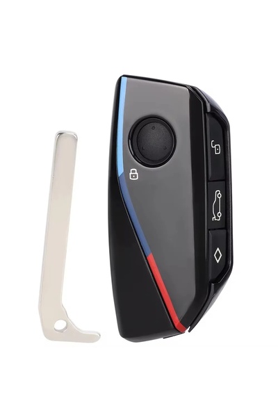TECHSTAR Carcasă cheie auto BMW M Style, compatibilă cu BMW i7, X7 G07 LCI, iX I20, X1 U11, Seria 7