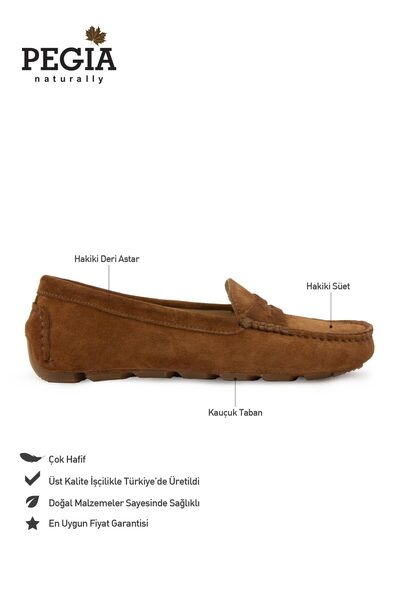 Pegia Genuine Suede Women's Loafer Shoes 700907