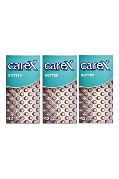CAREX Pack Of 3 Dotted Condoms (36 Count)
