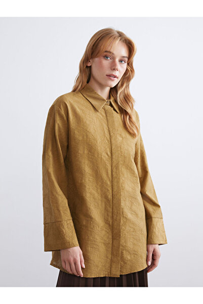 LC Waikiki سترة قميص نسائية منقوشة