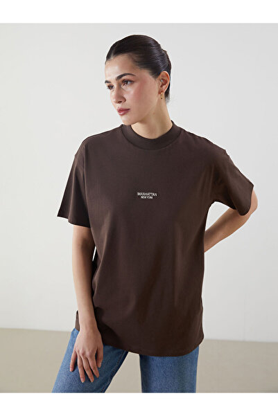 LC Waikiki Esvab • Modern & Distinctive Zero Roba Collar Printed Women's T-Shirt