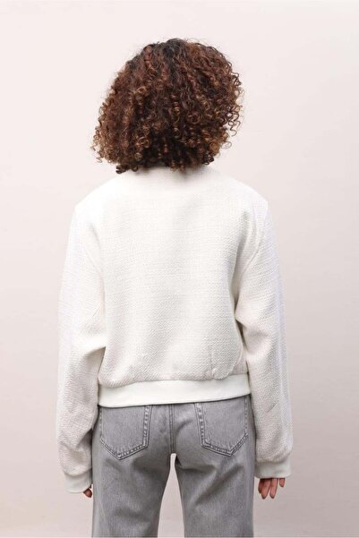 Lijuri Paola Textured Bomber Jacket 6071-8