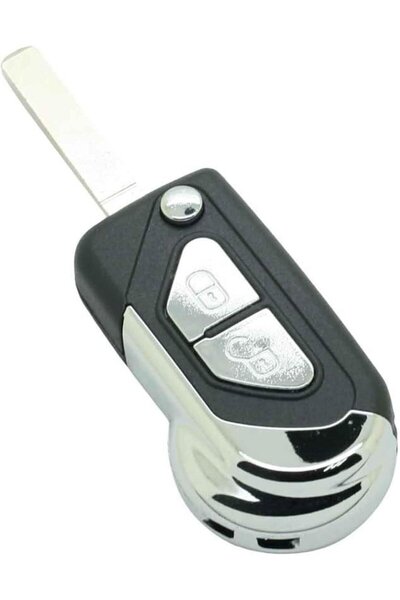 TECHSTAR Carcasă cheie auto tip lamă cu 2 butoane, compatibilă cu Citroen DS3, C3, VA2 Blade