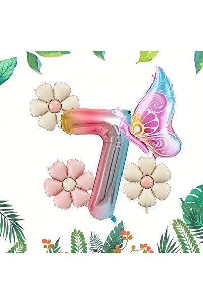 DÜVENCİ TİCARET مجموعة بالونات عيد الميلاد على شكل فراشة ديزي