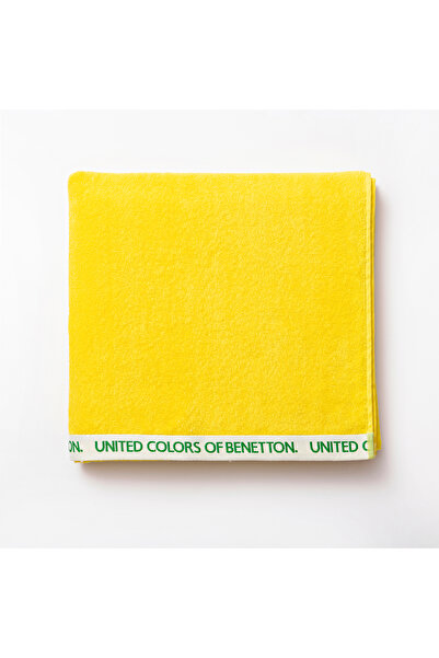 Benetton Beach Towel Unisex Yellow 90 X 165 cm