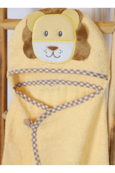 Fun Moment Baby hooded towel with mitten in cute designs for newborns