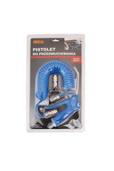 BORG-HICO Pneumatic gun for cabin cleaning HICO PPM009, diameter 6 mm, blue color