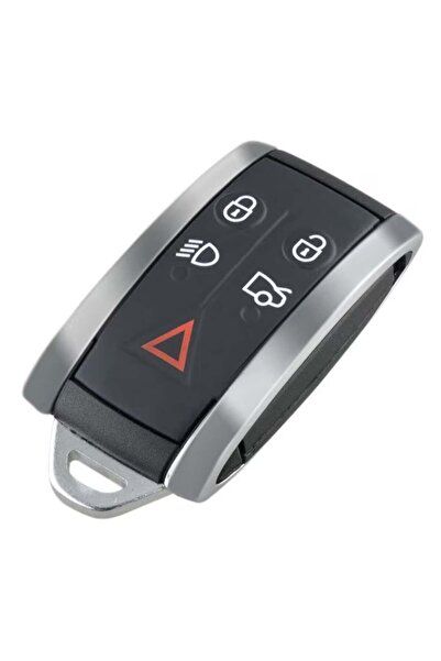 TECHSTAR Carcasă cheie auto Jaguar cu 5 butoane, compatibilă cu modelele Jaguar XF, XFR, XK, XKR, X-Type, S-Type,