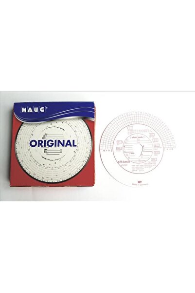 HAUG Set de 100 diagrame pentru tahograf automat, viteză maximă 125 km/h, marca