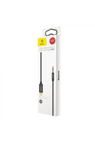Baseus Cablu audio Yiven, USB Type-C la Jack 3.5 mm, negru, 1.2 metri
