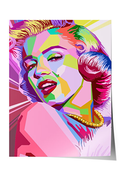 Zestia Poster fără ramă, Pop Art Marilyn Monroe, Poster decorativ pentru came...
