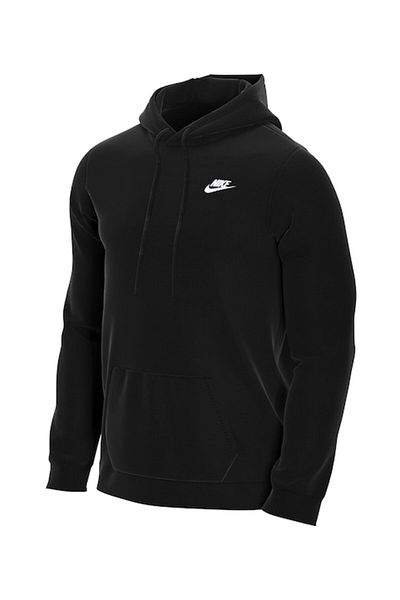 Nike , Hanorac cu buzunar kangaroo Sportswear Club, Negru, S