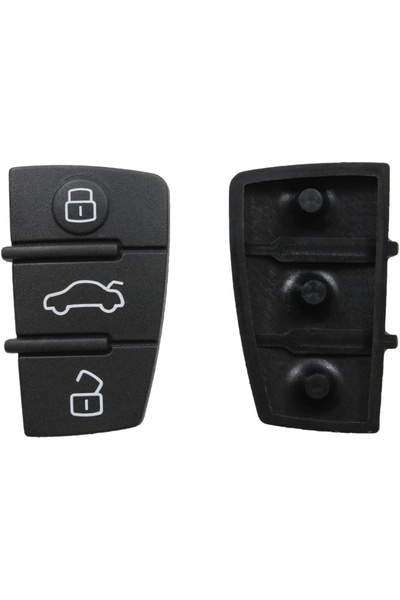 TECHSTAR Set butoane din cauciuc pentru cheie Audi A3, A4, A5, A6, A8, Q5, Q7 - cu 3 butoane