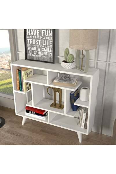 dorpek Nantes Kitaplık Beyaz