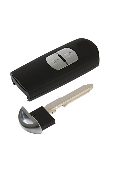 TECHSTAR Carcasă cheie auto compatibilă cu Mazda 2, 3, 5, 6, CX-3, CX-5, CX-7, CX-9, RX-8, MX-5, 2 butoane,