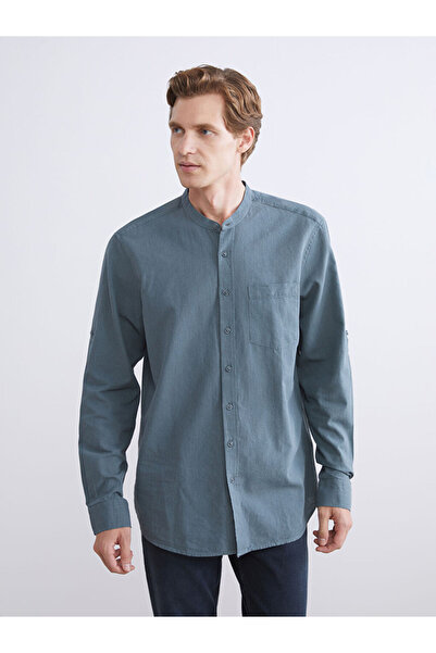 LC Waikiki Selecții strălucitoare de la Shining Store |   Cămăși pentru bărbați din popelin cu mâneci lungi, cu o formă obișnuită