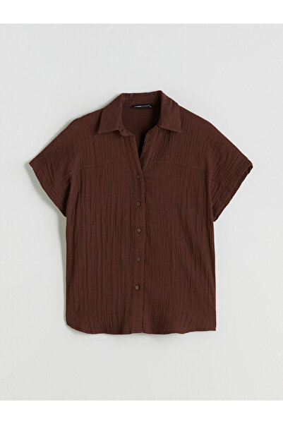 LC Waikiki Dokulu Müslin Kadın Gömlek