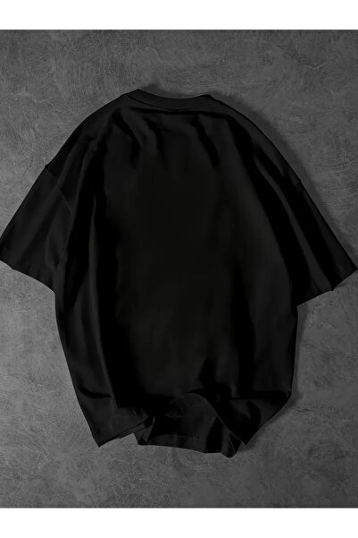 Touz Moda Anime Paint Printed Unisex Oversize T-Shirt