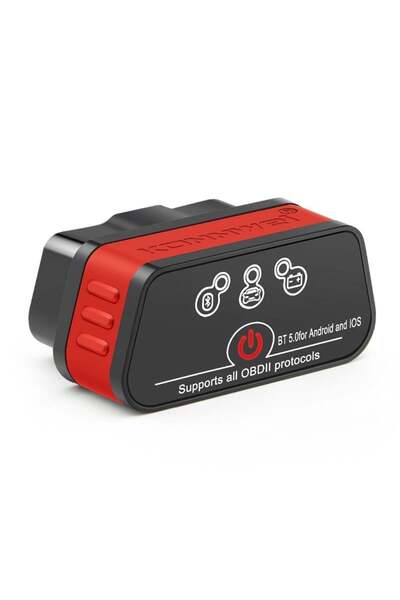 KONNWEİ OBD2 Car Diagnostic KW901, Bluetooth 5.0, ON-OFF Button, Android iOS Compatible, ELM 327