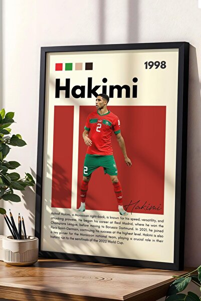 Saturn Pictură înrămată Achraf Hakimi - Pictură decorativă cu poster pentru f...