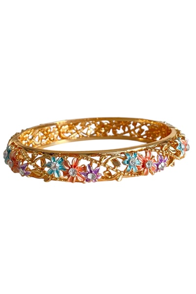 Vadısh store Flora Enamel Gold Bracelet