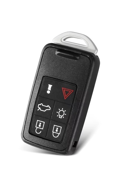 TECHSTAR car key case for Volvo with 6 buttons, compatible with S60, S80, V70, XC60, XC70